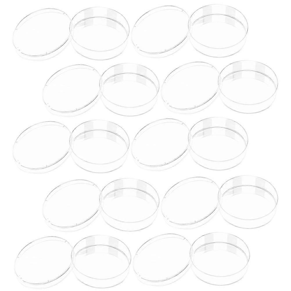 Transparent Plastic Petri Dish for Storage with Lid 10Pcs Laboratory Plates