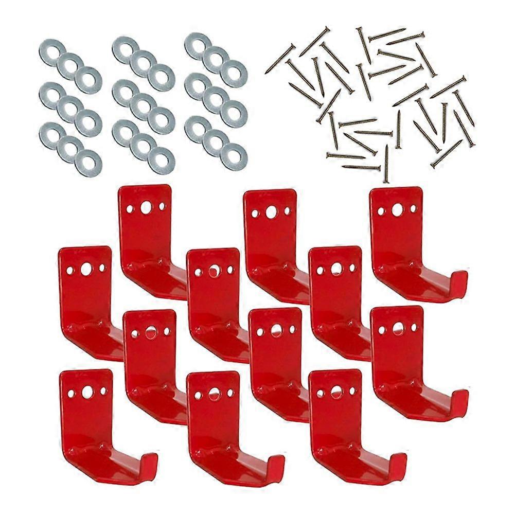 Fire Extinguishe Mount, Wall Hook, Fire Extinguishe Bracket Up to 40 Lbs Extinguishers, Suitable for Fire 12 Pack
