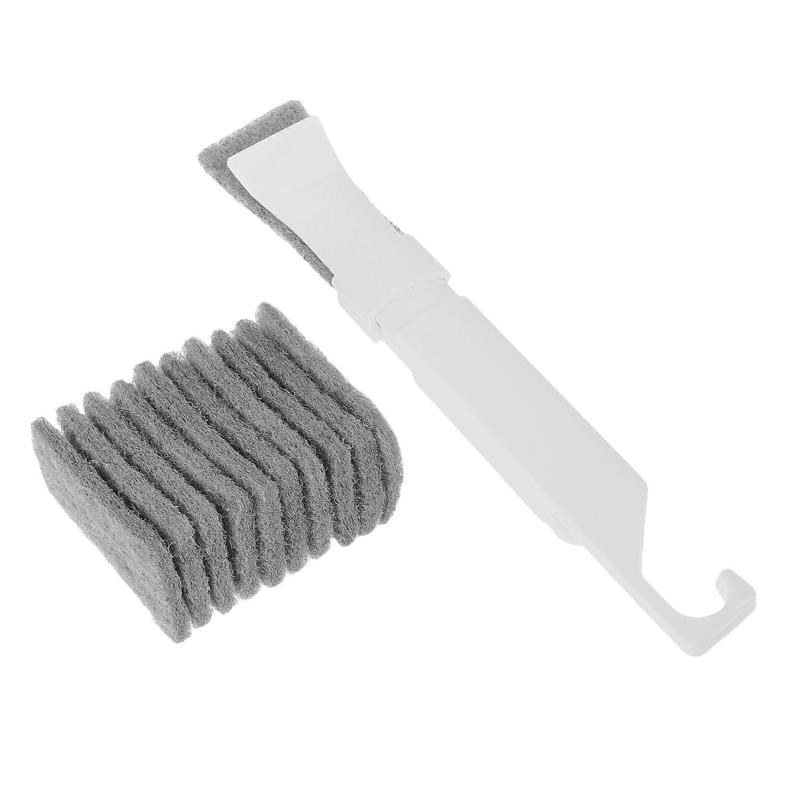 Crevice Gap Cleaning Brush for Cleaning with Replaceable Scrub Pads 1Set