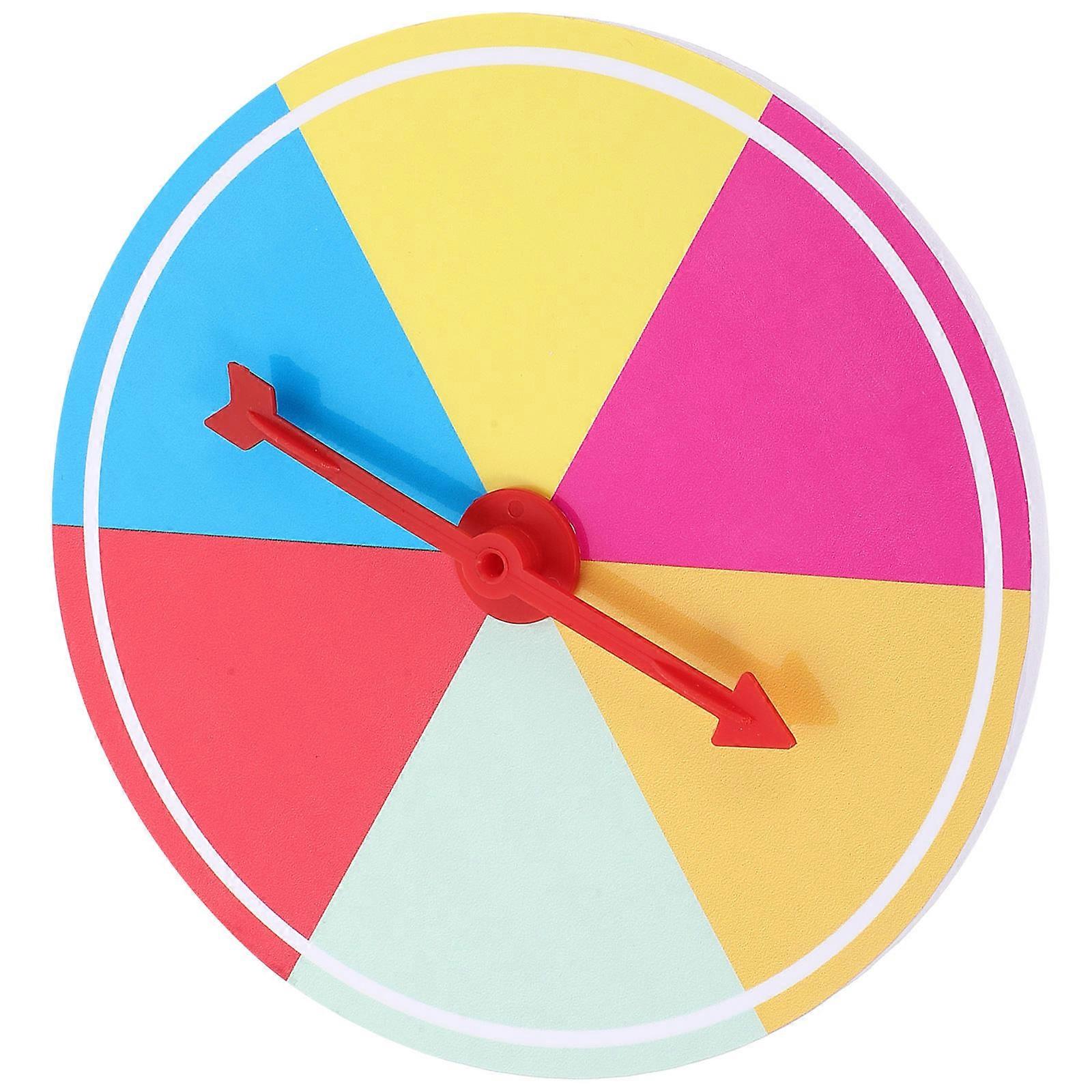 Lucky Wheel Prize Wheel Interactive Fun Game Tool Compact Size 5.9X5.9X0.4In 1Set