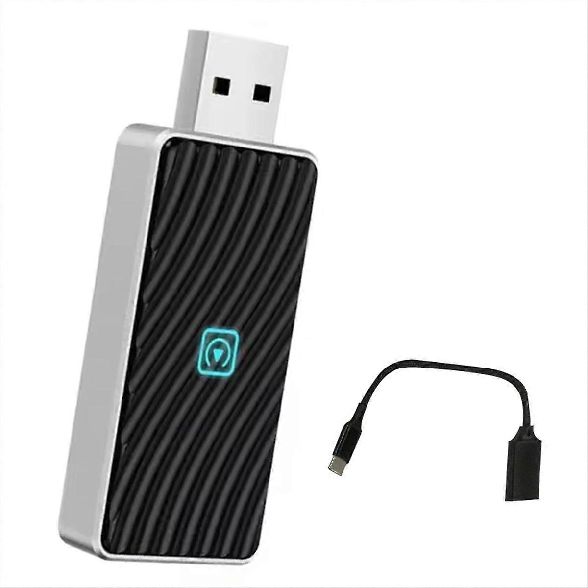 Mini USB Wireless CarPlay Adapter for Android Auto Plug Play Converts Wired