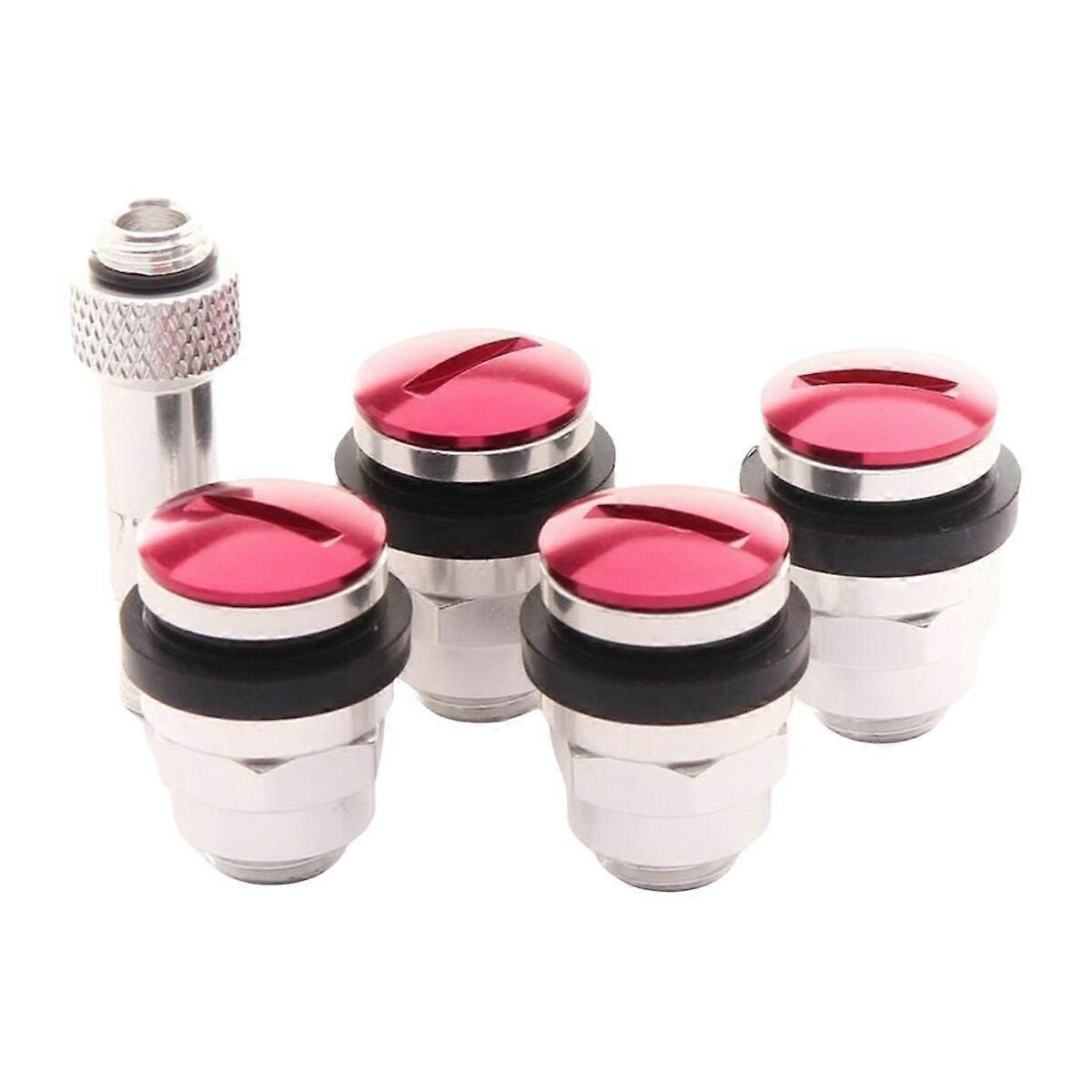 Tire Valve Set Japan Racing JR V1 Red Aluminium (4 Units)