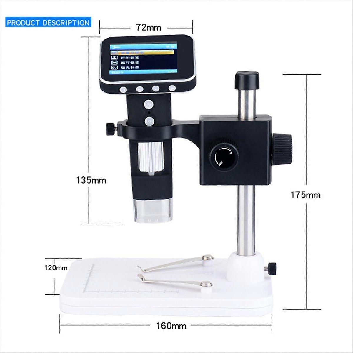 Kids Microscope with 3.5Inch LCD Screen, Pocket Microscope
