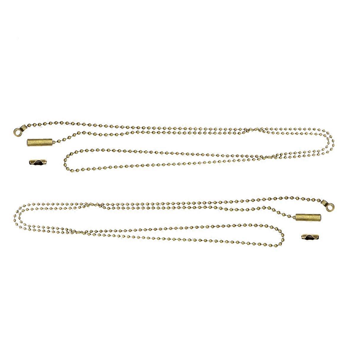 2Pcs Chain Extension For Ceiling Fan And Wall Lamp Lighting Control Accessories Shiny Solid Beads