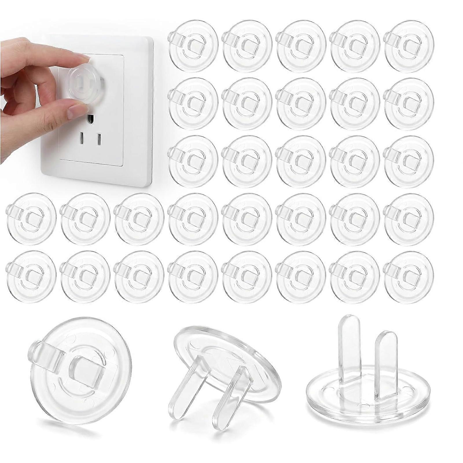 200Pcs Clear Socket Protector Safety Outlet Plug Covers Replacement Safety Guard For Electrical Socket Protections Multicolor