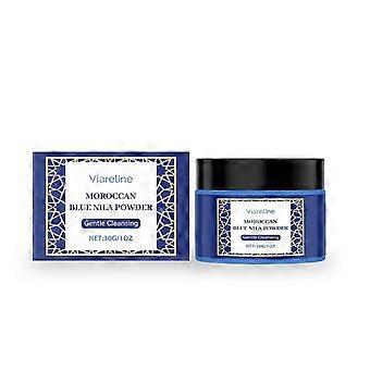 Polvo de Nila marroquí para la piel, mascarilla facial de Nila marroquí, mascarilla de arcilla iluminadora y suavizante con polvo de índigo, polvo de Nila para una piel nutrida.