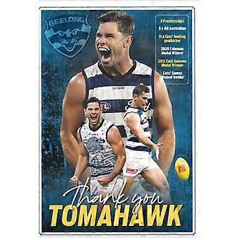 TOM HAWKINS GEELONG CATS CHAMPION AFL FOOTBALL TEAM PLAYER jigsaw puzzle game for adults and kids V1978