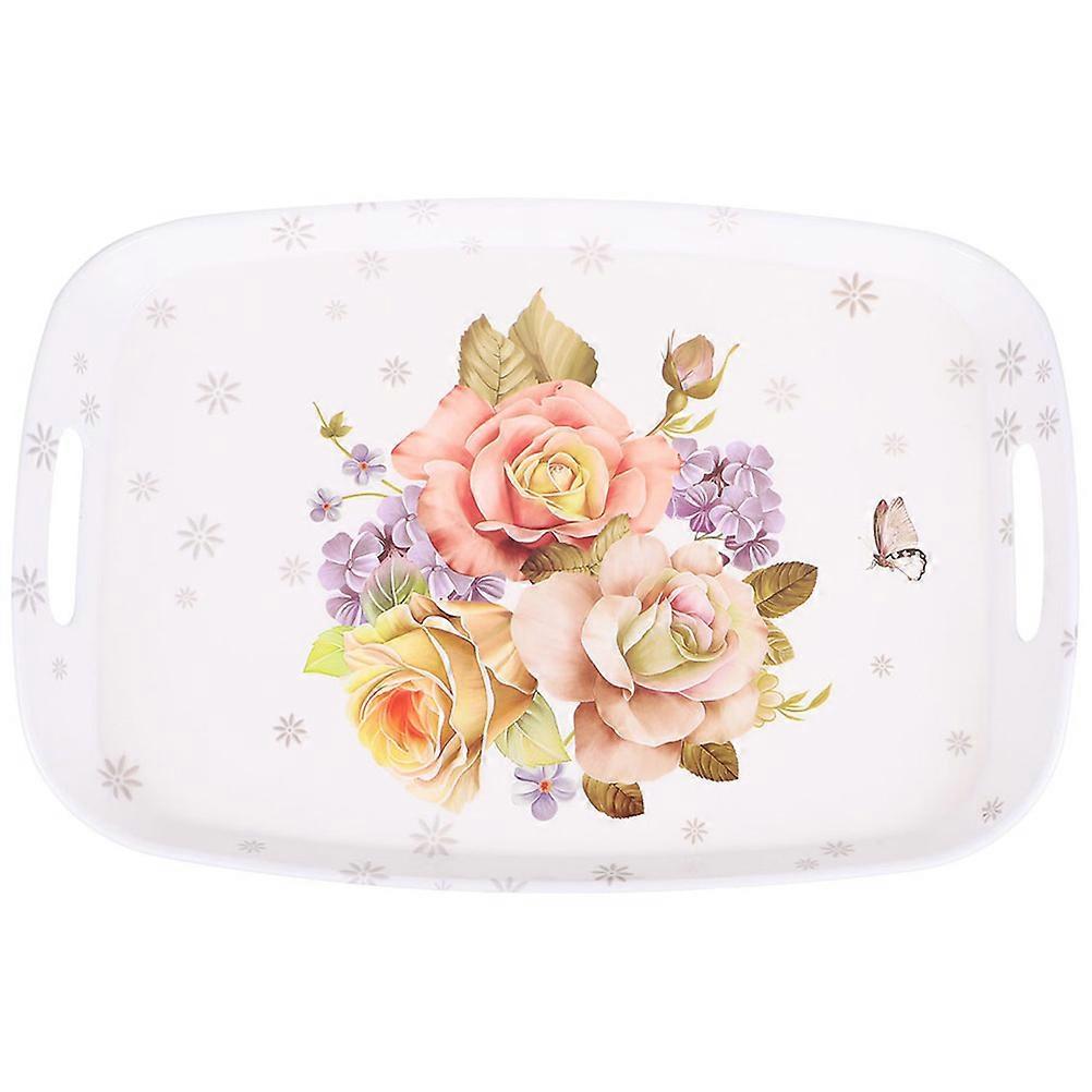 Double Handle Serving Tray Serving Platter for Food Storage