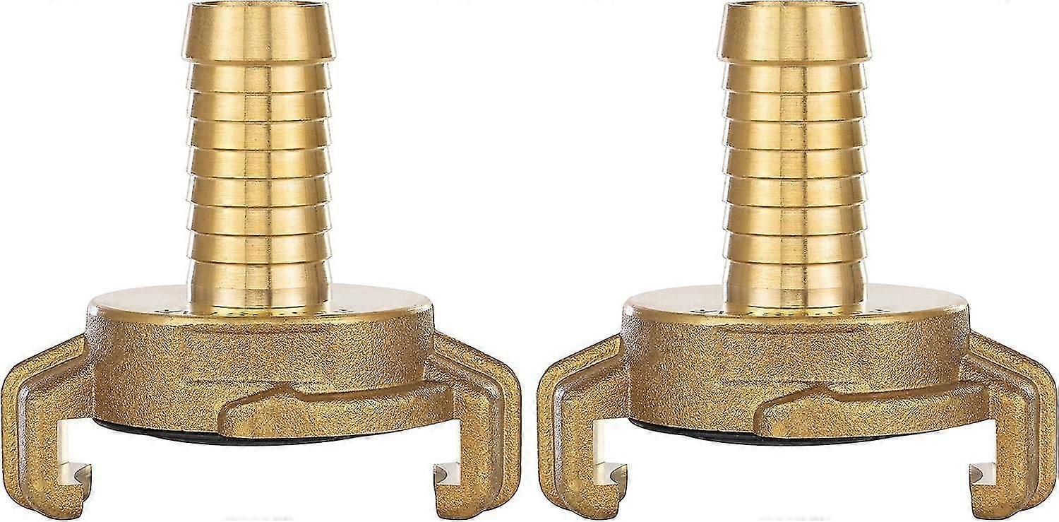 2x Brass Quick Coupling 1/2 Inch Socket (geka System Connection 1/2 Inch Socket)