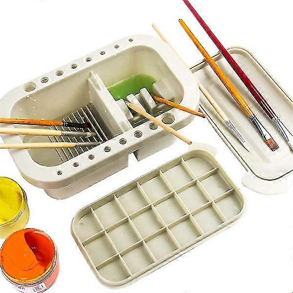 Multifunctional Paint Brush Basin, with Brush Holder