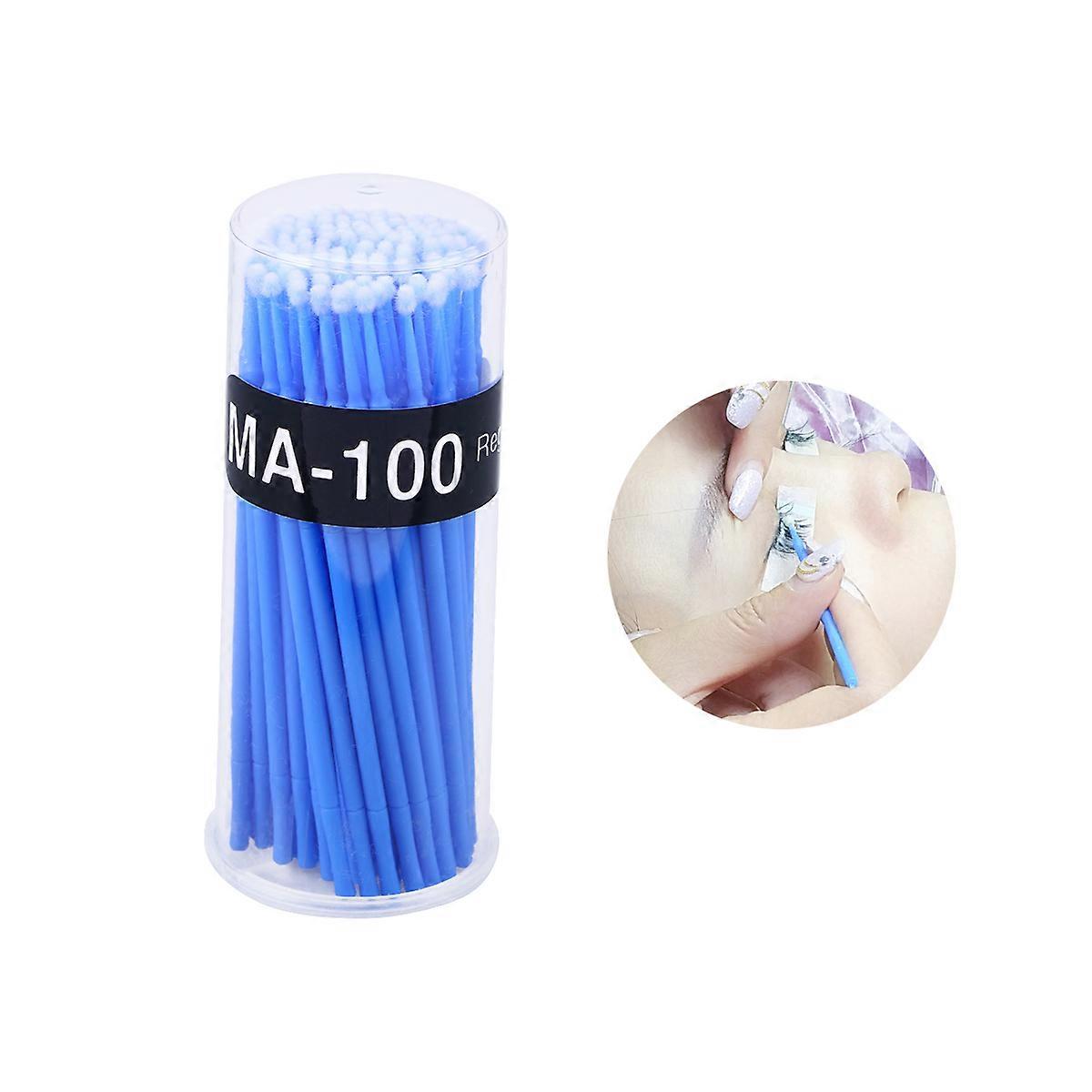 Eyelash Cotton Swabs Micro Applicator Brush for Precise Application 100Pcs