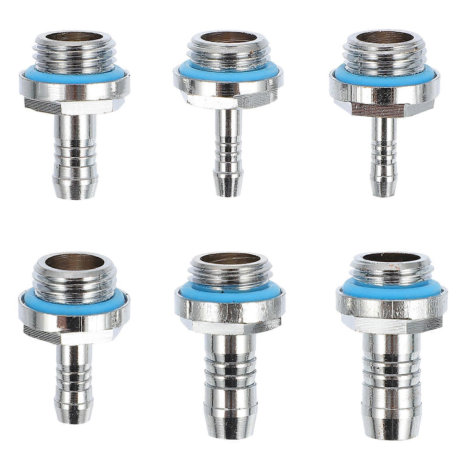 Water Cooling Adapter for Computer Copper Threaded Pipe Fitting 1Set