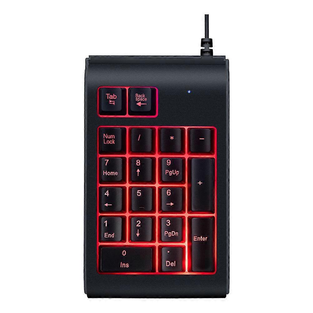 USB Numeric Keyboard Single Hand Game Keyboard for Computer Use Compact Design