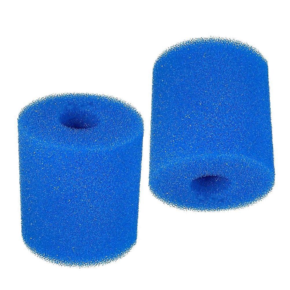 Swimming Pool Filter Sponge Practical Tool for Cleaning 2Pcs Blue Sponges