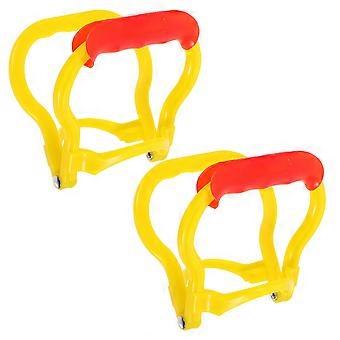 Gele handgreep voor waterkan, 2 stuks, ergonomische en stabiele grip.