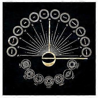 Astrologie-Wahrsage-Pendel-Brettspiel-Tischdecke