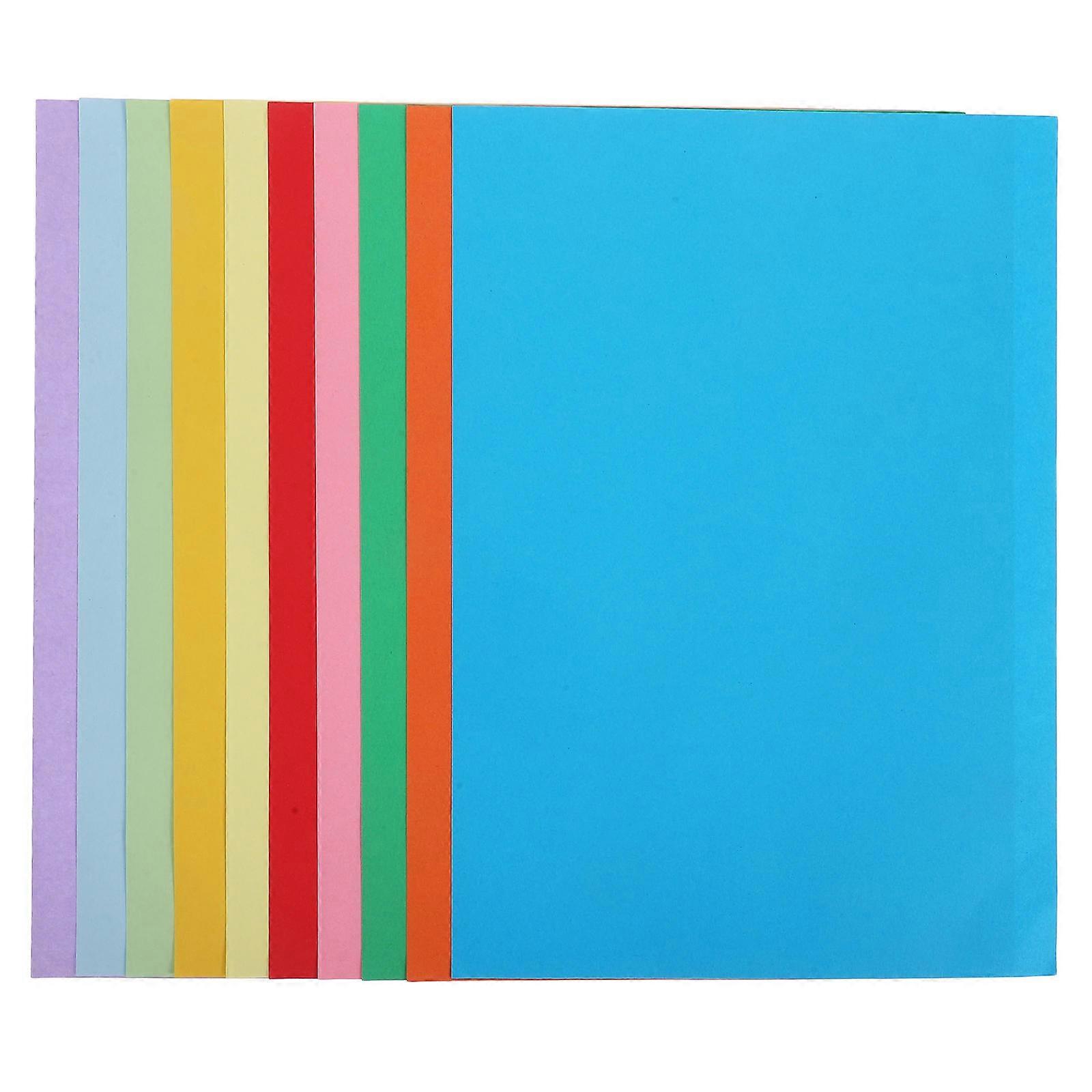 Assorted Color Thick Paper for DIY Craft Projects 100Pcs Colored Sheets