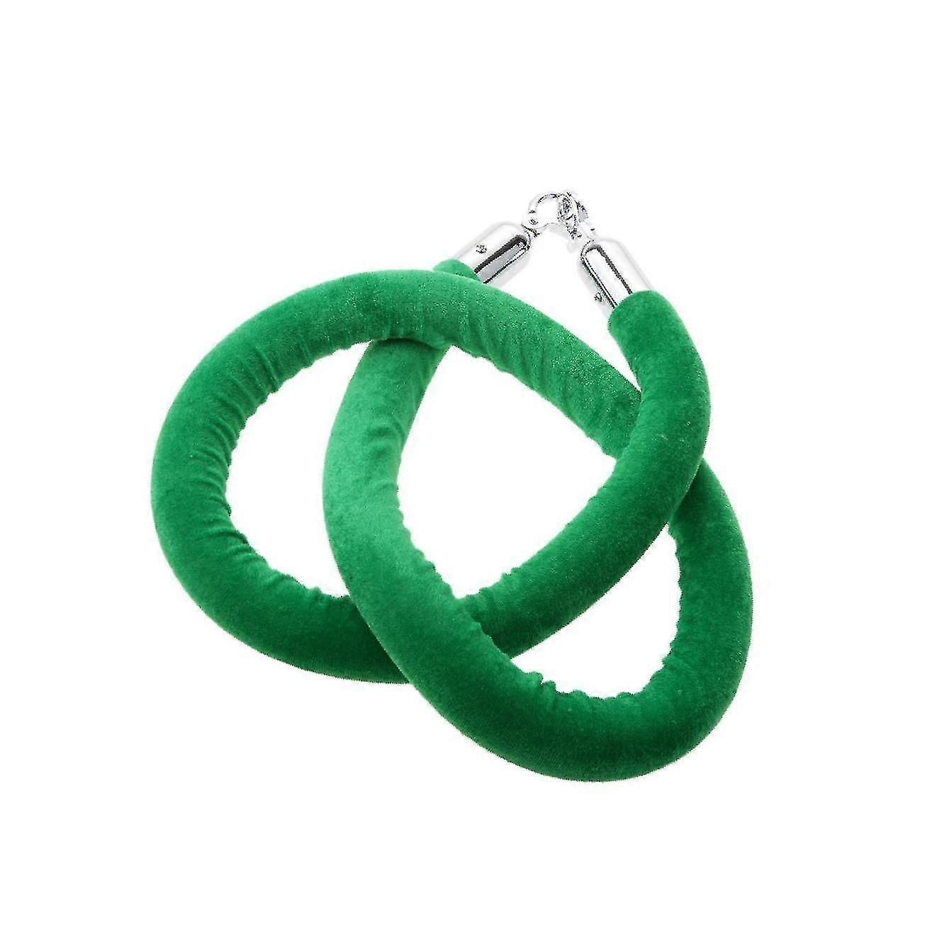 1.5m Velvet Rope Crowd Control Stanchion Post Queue Line Barrier Red