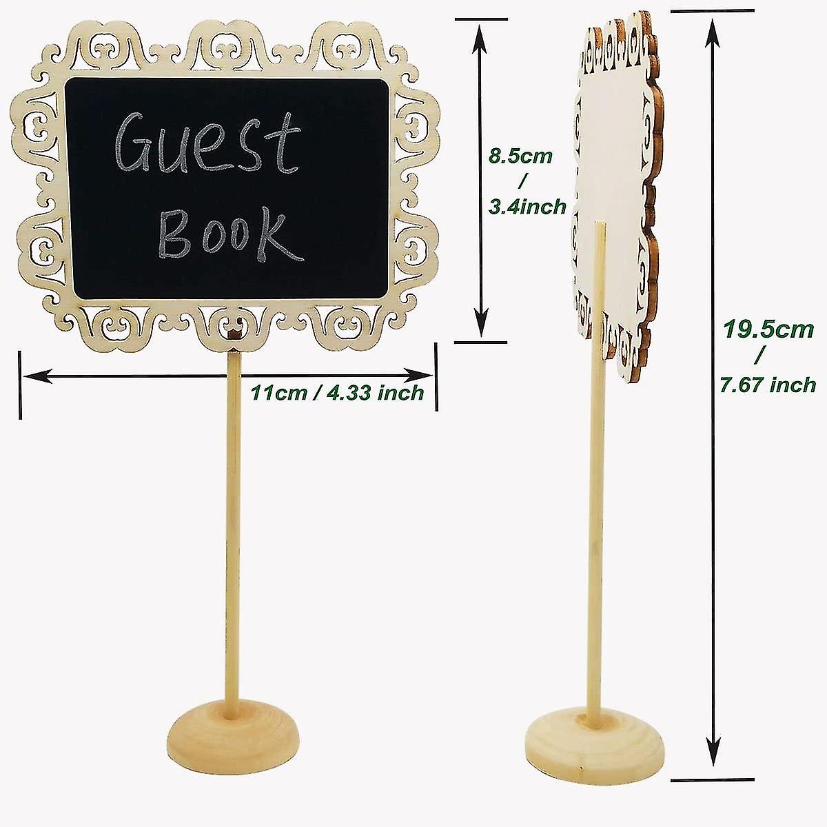 Mini tableaux noirs Tableau d’affichage Chevalet Petit tableau noir Tableau Numéro Signes Avec