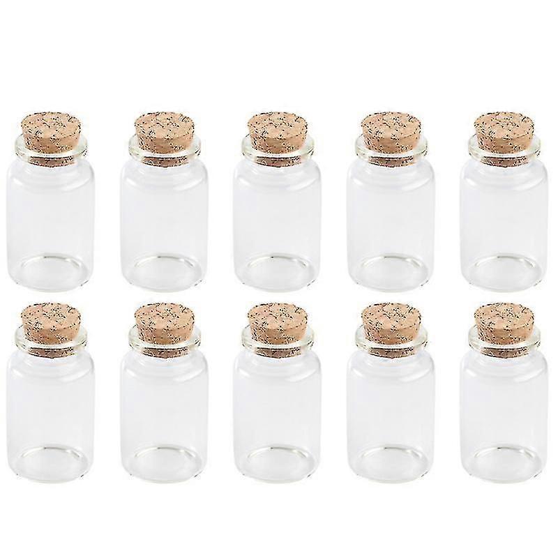 10pcs container bottle, Cork Glass Bottle