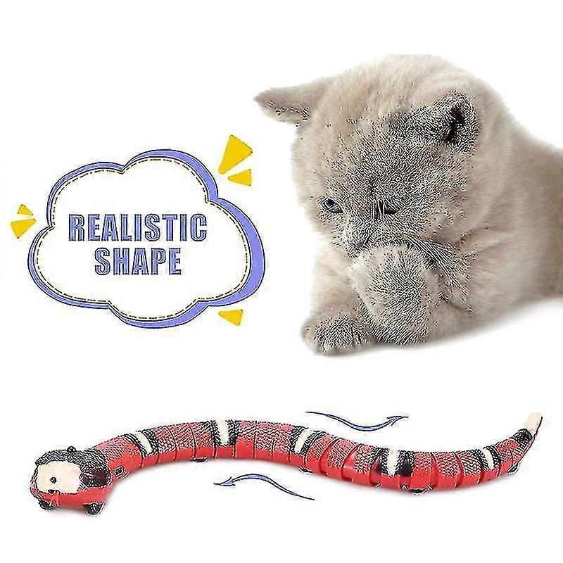 Smart Sensing Snake S Electron Interaktive leker for katter USB-lading