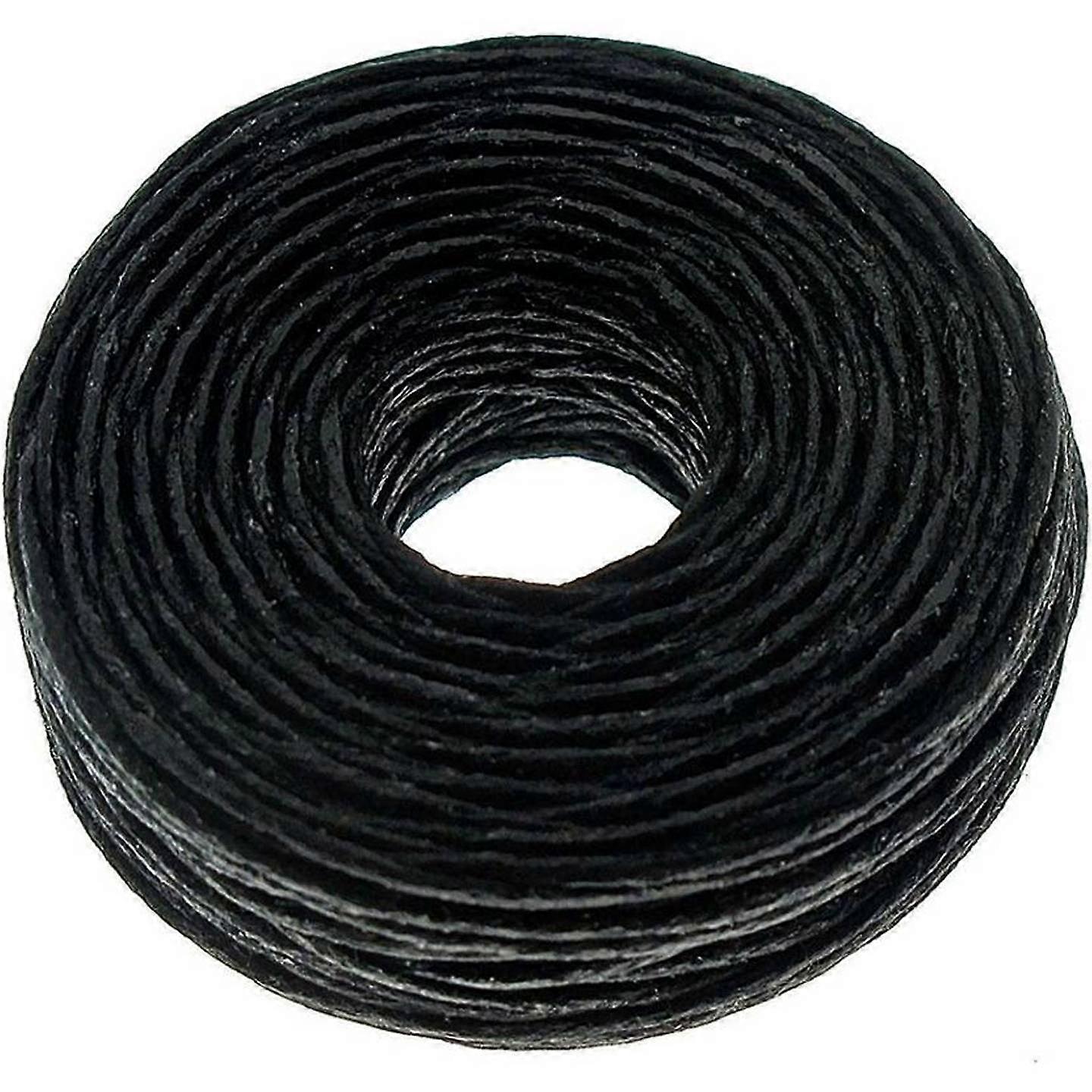 Craft Sha Thick Hand Stitching Thread Waxed Polyester Black 20m Cord for Sewing