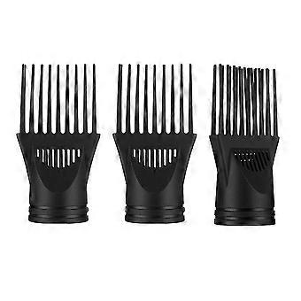Hair Dryer Comb Nozzle for Hair Care Use 9Pcs Set Black