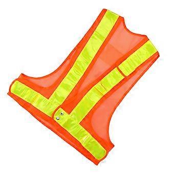 Security High Visibility Vest for Safety 1Pcs Fishnet Reflective Waistcoat