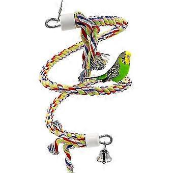 Reb Bungee Bird Legetøj Lille Og Medium Papegøje Legetøj Ren Perlebur Naturfarve Perle legetøj