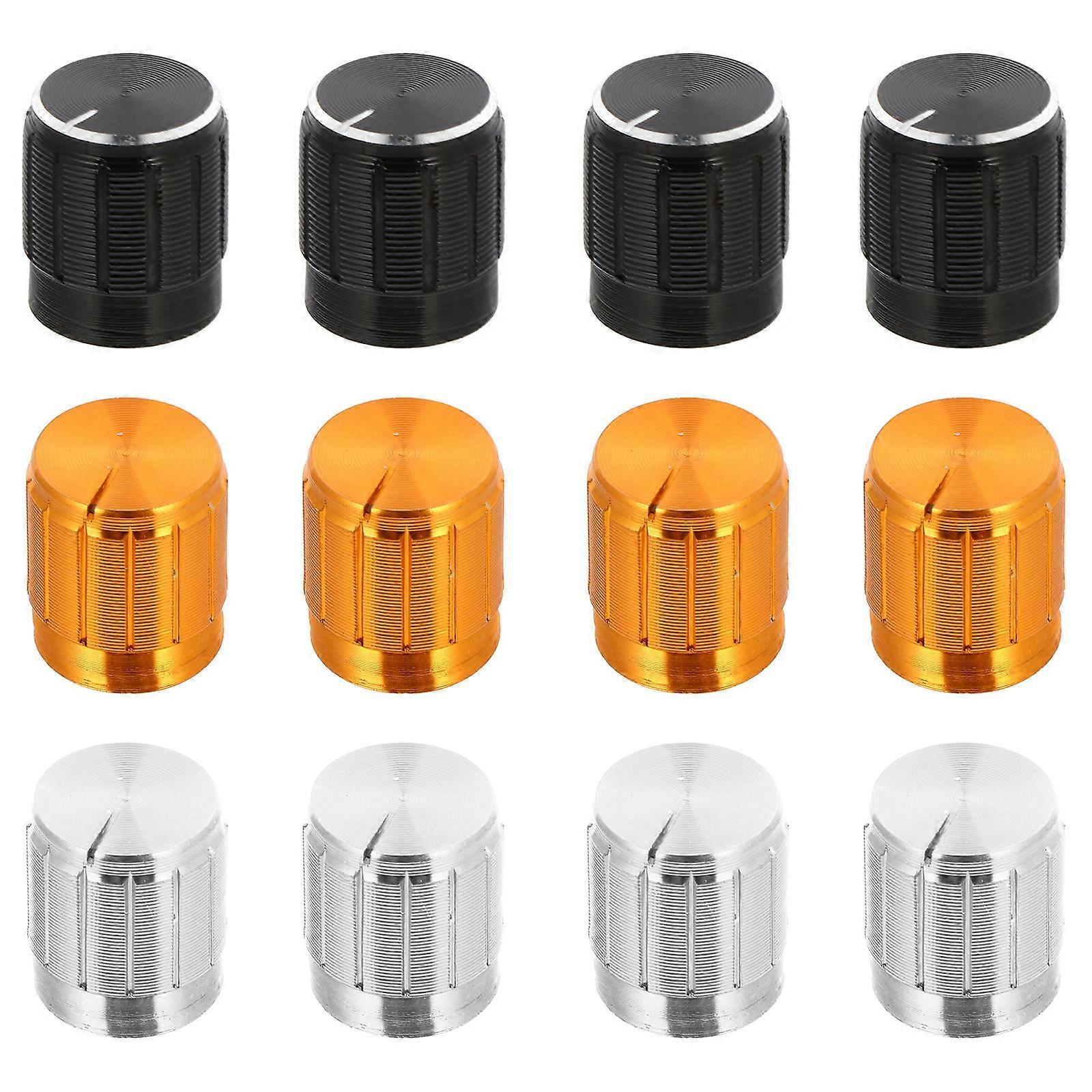 Aluminum Alloy Sound Knobs for Potentiometer Use 12Pcs Pack