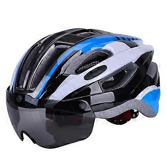 Mountain Cycling Helmet Bicycle Helmet Ultralight Bike Helmet with Goggles Cycling Equipment