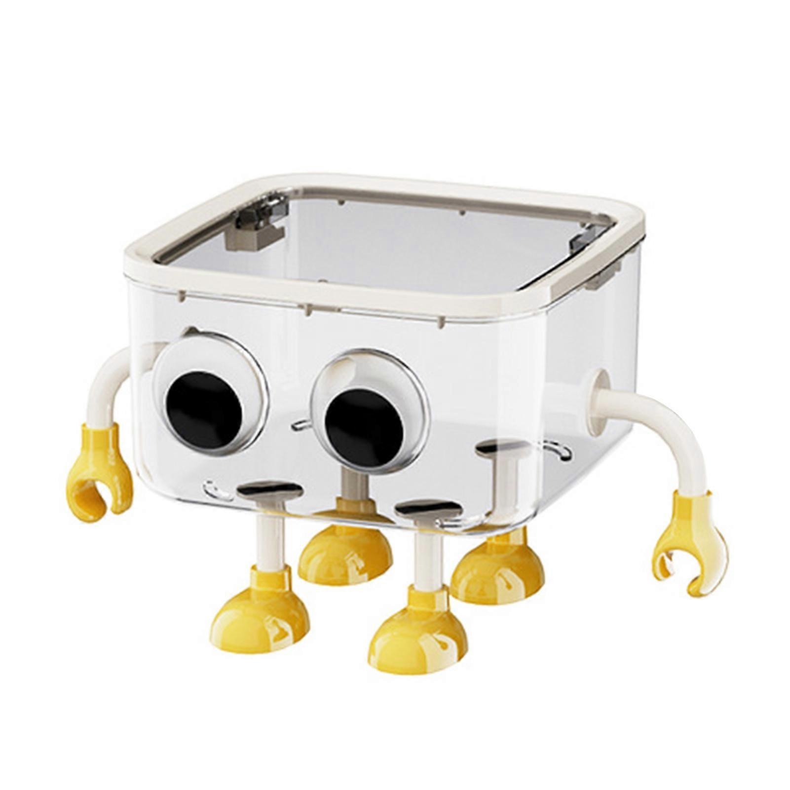 Desktop Trash Can with Cartoon Shape and Large Capacity Storage