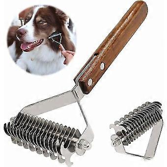 Revestimento Rei Desembaraçando Pente E Escova De Tosa Para Cães E Gatos Undercoat Rake (dual)