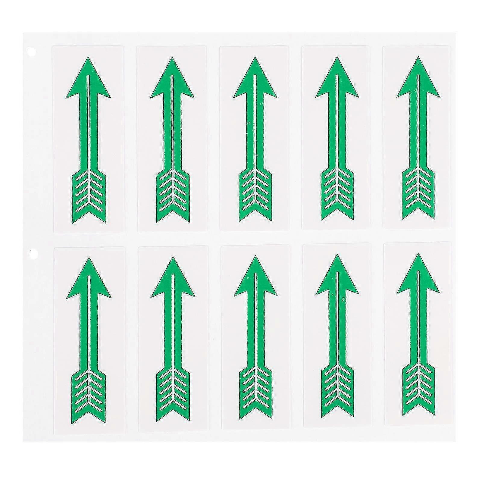 10pcs Arrow Caution Sticker Arrow Indicating Direction Decals Warning Decals