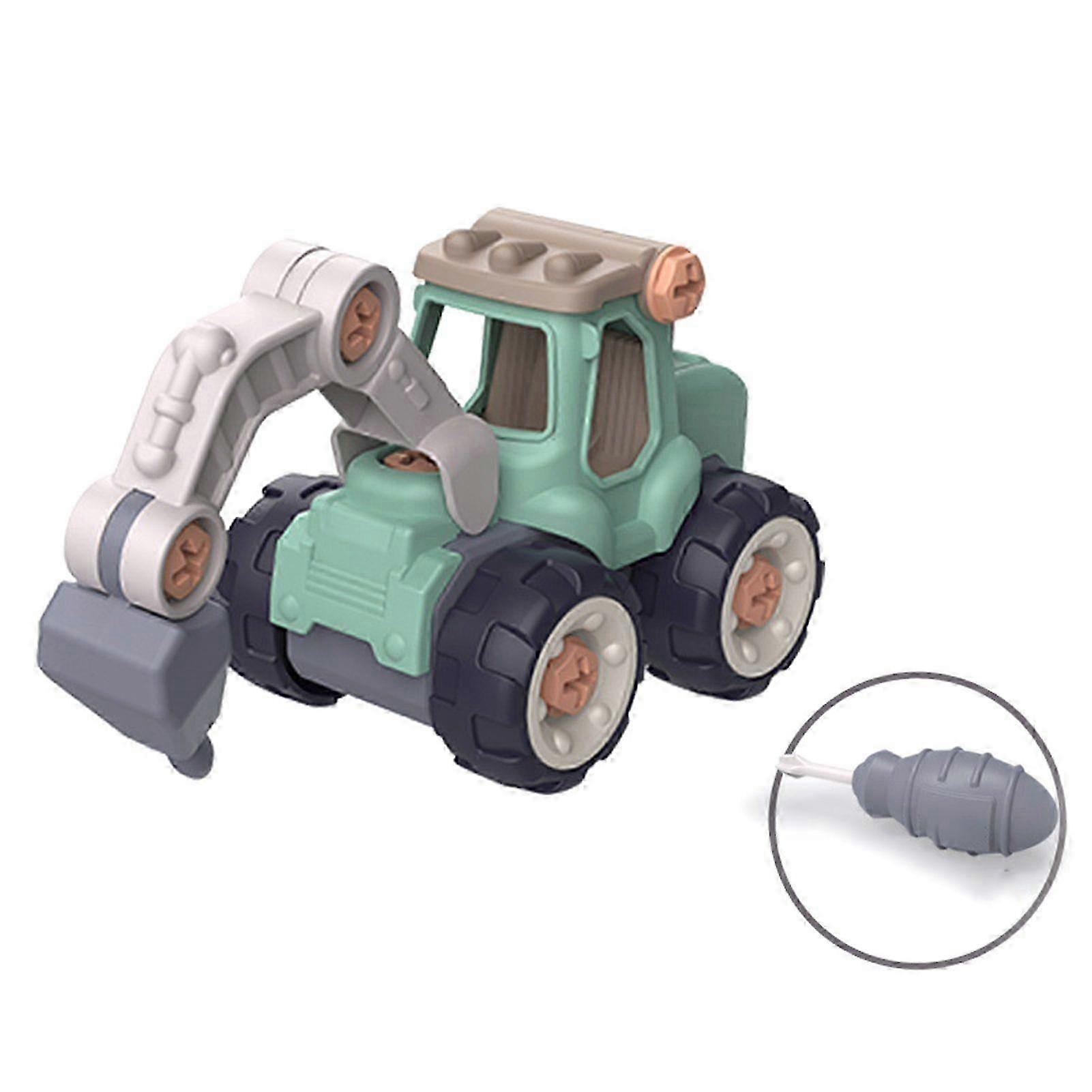 Miniature Truck Loading Unloading Plastic Assembly Engineering Car Set compatible with Boy
