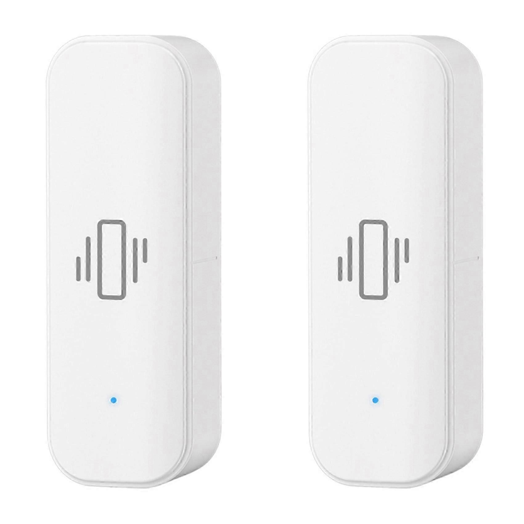 2X Tuya Smart Vibration Sensor ZigBee Tuya Sensor Monitor App Control Security Protection Zigbee Sensor