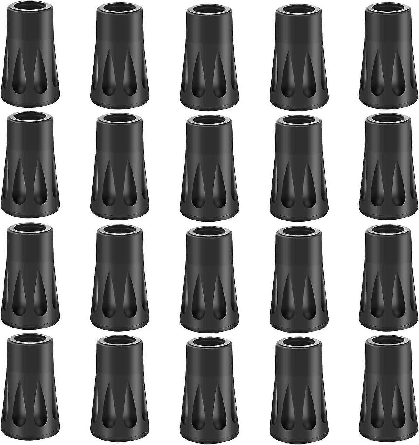 20 x Rubber Buffer Set Hiking Poles Rubber Buffer Nordic Walking Pads
