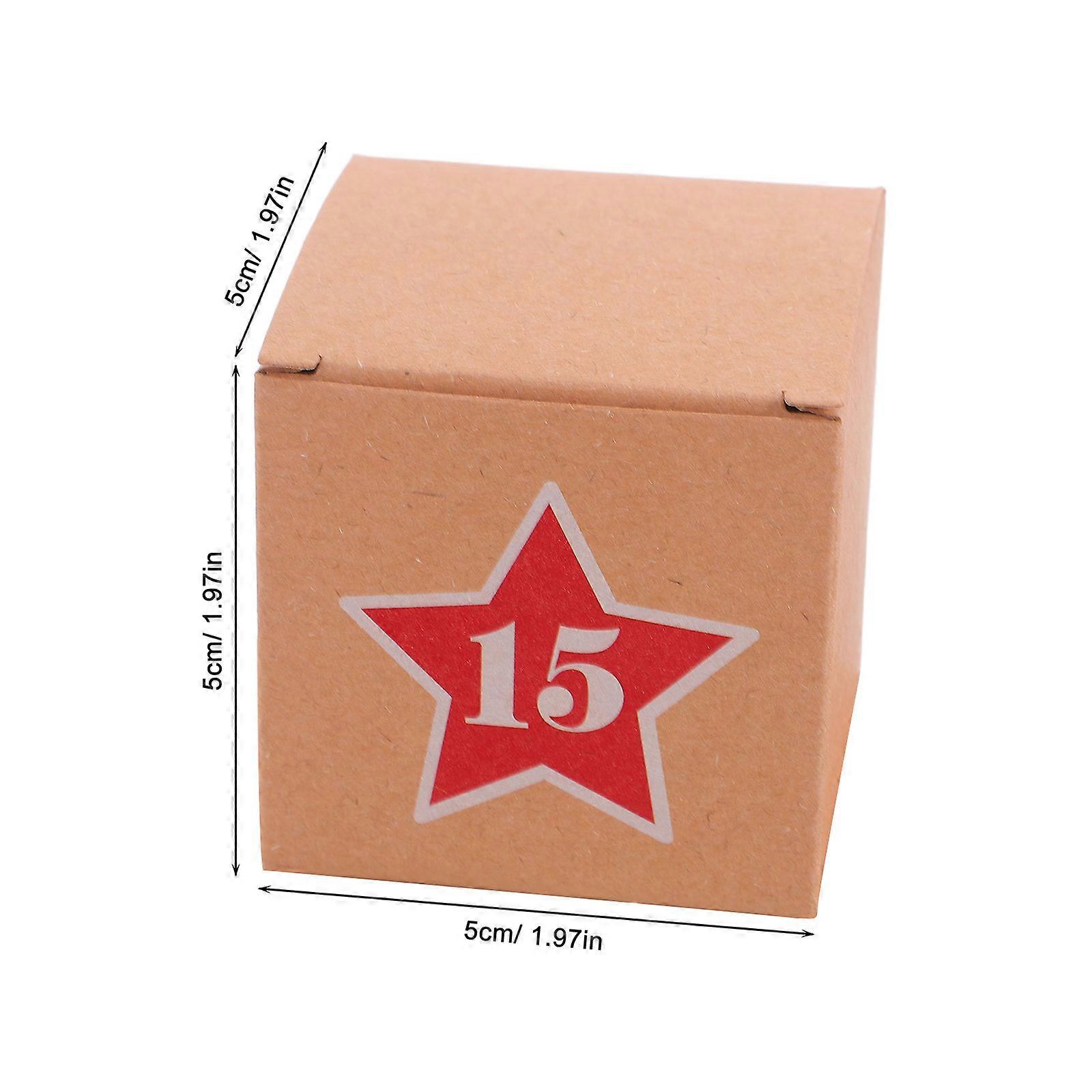 Refillable Xmas Countdown Box Advent Calendar with 5Sets