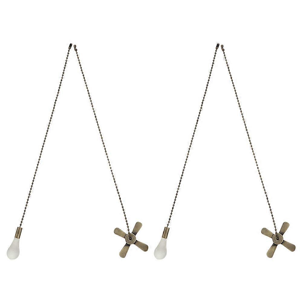 Ceiling Fan Pull Chain Elegant Ornaments with 4Sets Fan Chains Extensions