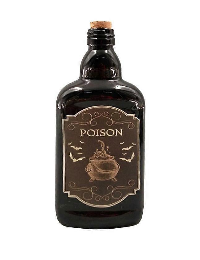 Black poison bottle 19 cm