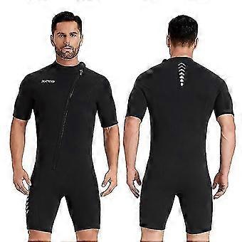 Mens 3mm Shorty Wetsuit Ladies Complete Body Diving Suit Front Zip Wetsuit for Surfing Swim