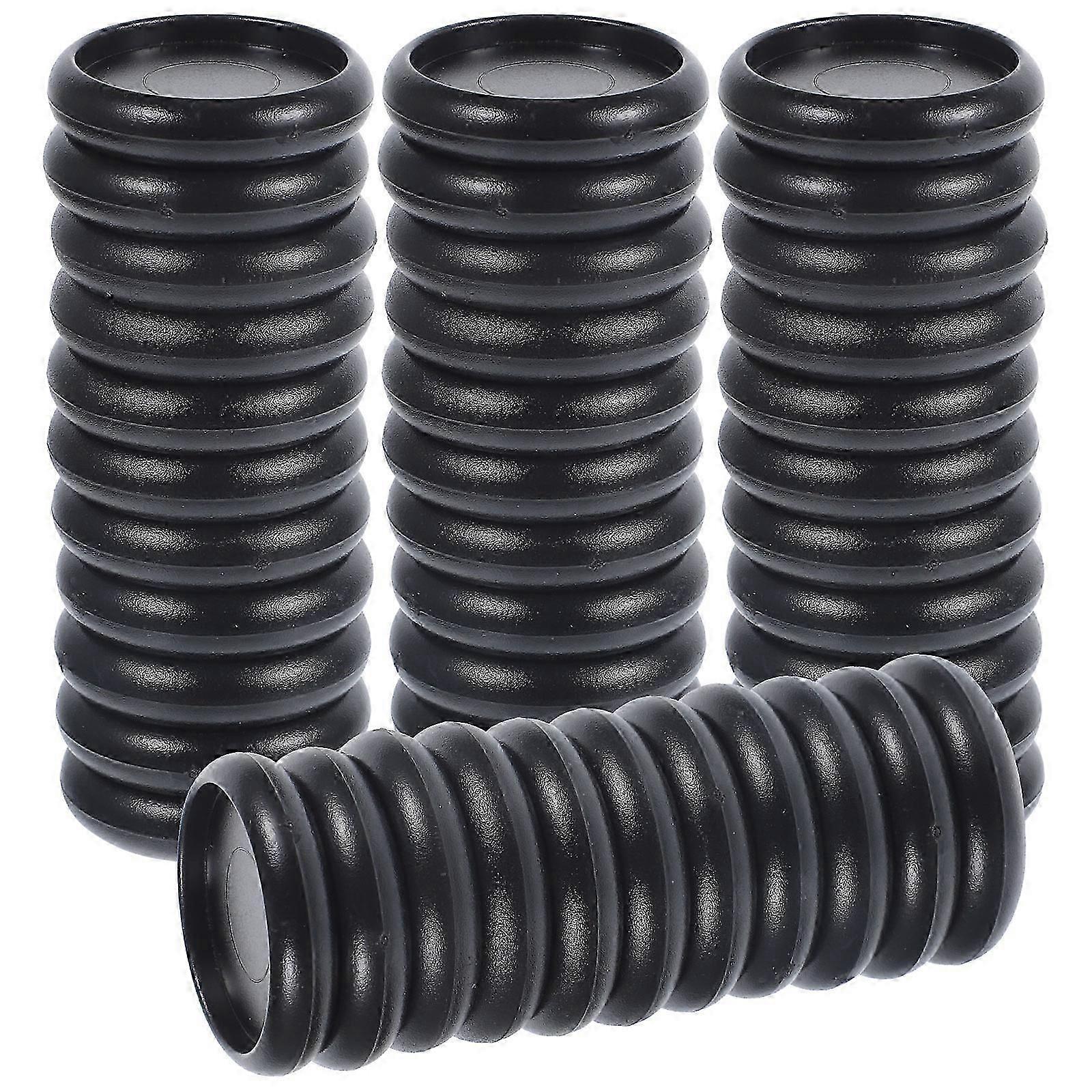 Plastic Binding Disc for Book Binder Rings Function with 44Pcs Black Set
