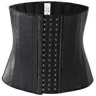 Special Latex Corset Belly Restraint Belt Body Shaper 25 Steel Bone Smooth Rubber Belt-Good