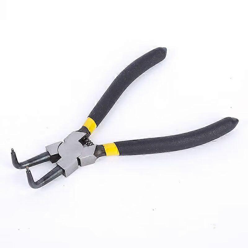 Circlip Pliers Snap Ring Pliers - External Circlip Pliers, Solid Spring Removal Tools(1pc, black)