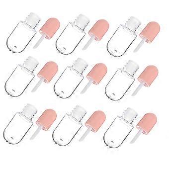 20 Stück pinkfarbene Lipgloss-Tuben, Kunststoff-Aufbewahrungsfläschchen.