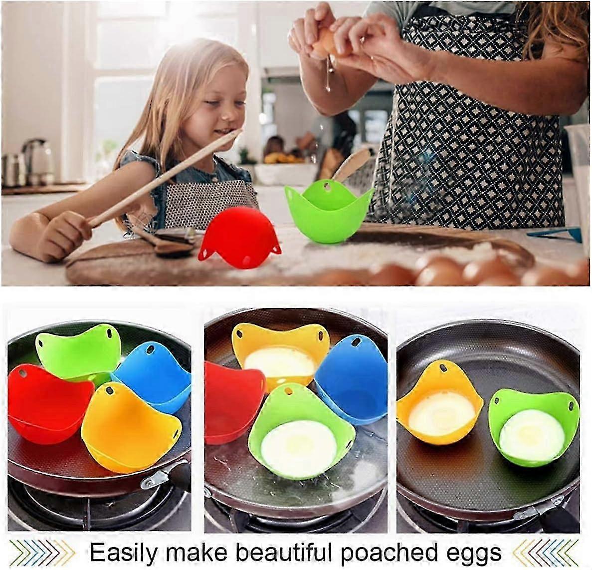 Dishwasher-Safe Flexible Egg Poaching Set