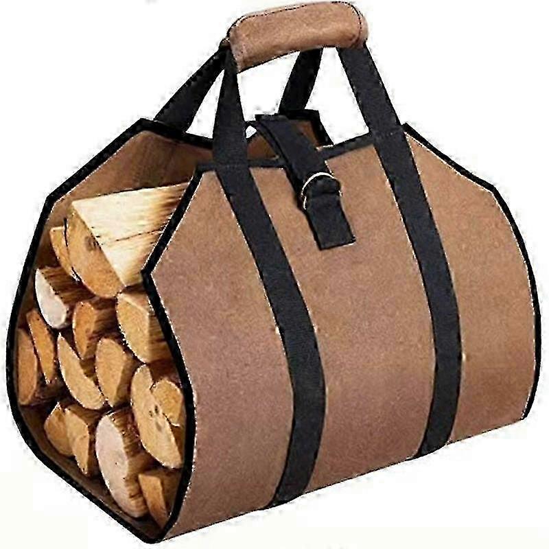 Portable Oilcloth Log Basket