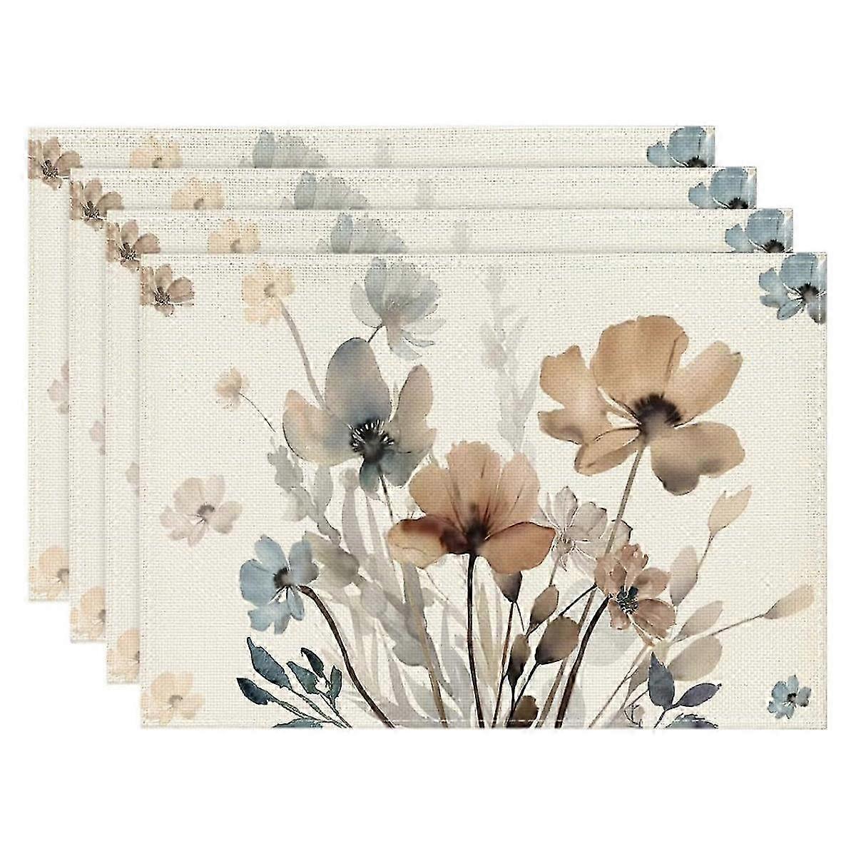Flax Leaf Flower Table Protector
