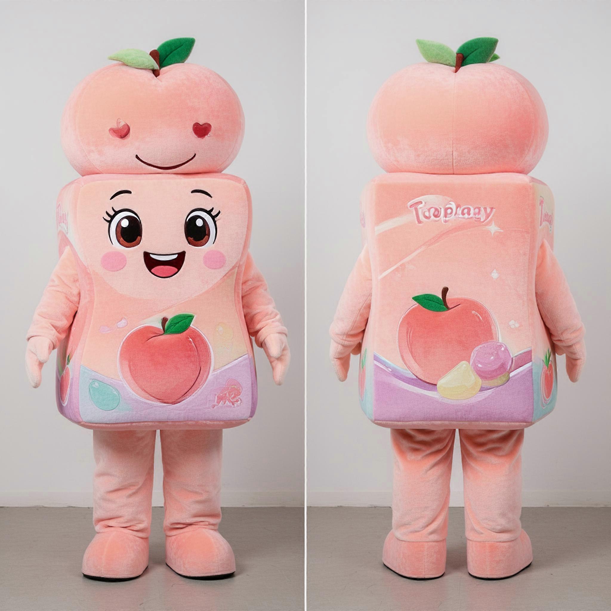 MASTICOT Pastel Peach Candy Box Mascot