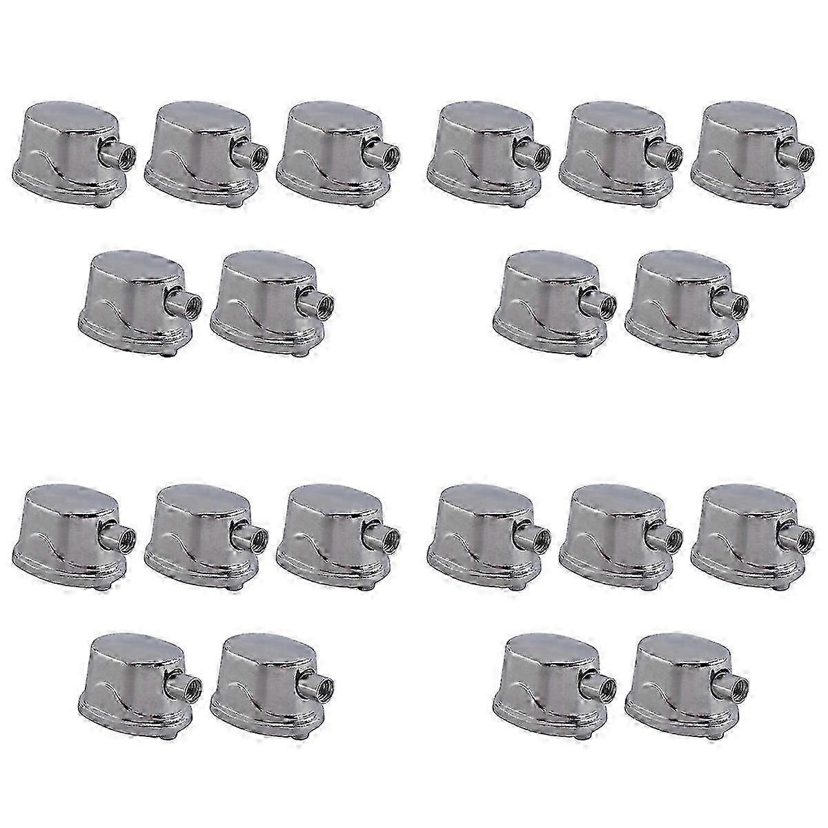 20PCS Rectangular Drum Claw Hook Silver Alloy Lug Single End Percussion